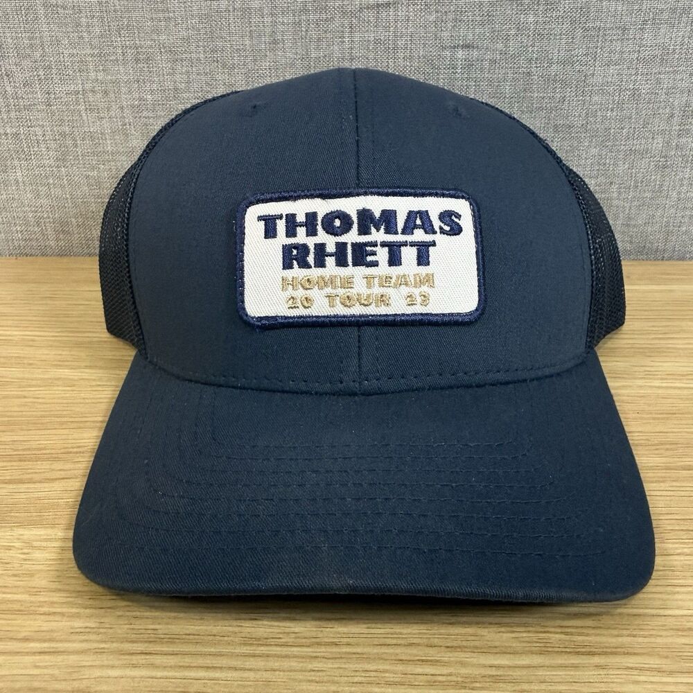 Thomas Rhett Hat Home Team Tour 23 Navy Blue Trucker Snapback Yupoong Concert